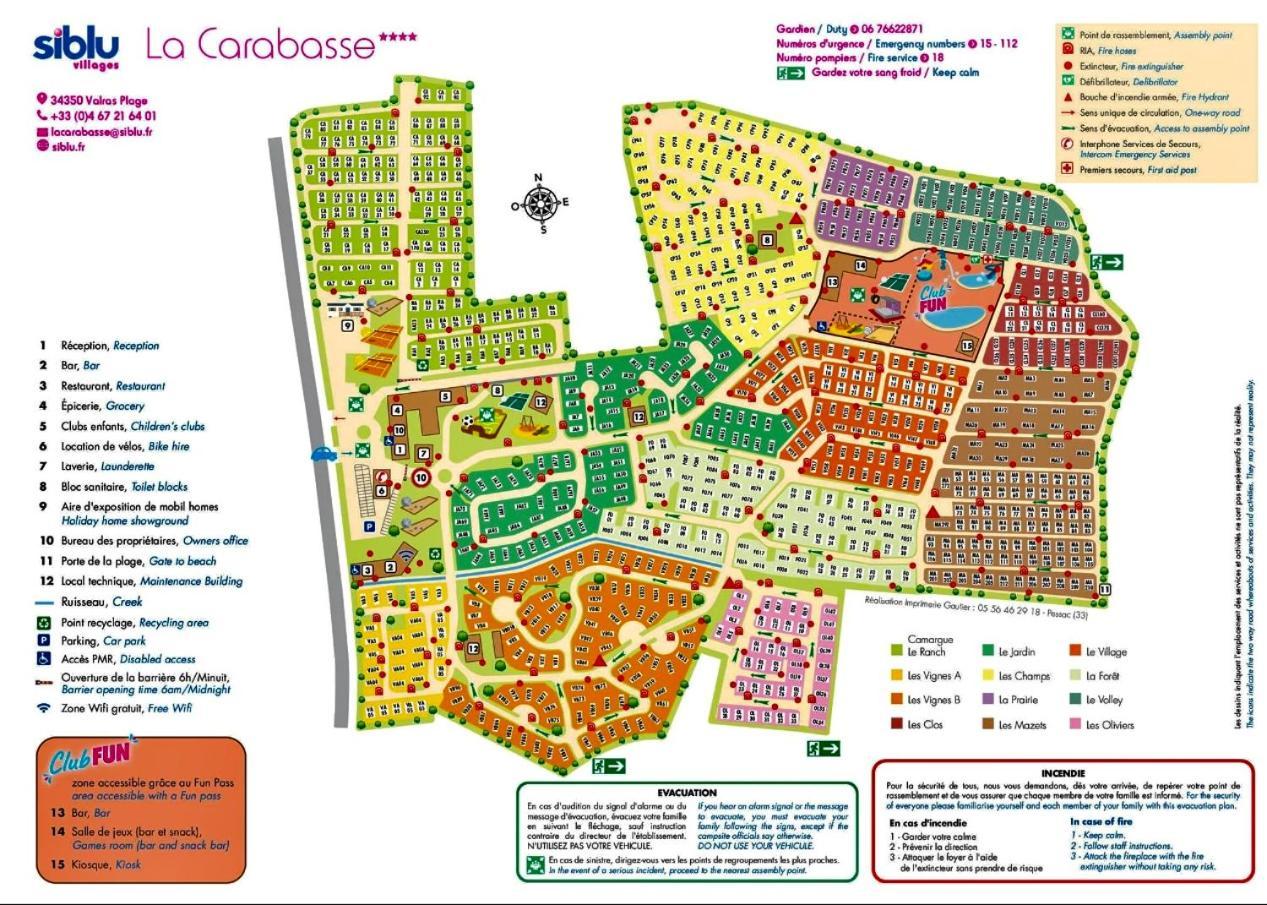 Mobilhome Vias Plage Dans Camping Exterior foto